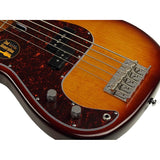 Sire P5 A5L/TS Marcus Miller linkshandige basgitaar 5-snarig passief elzen tobacco sunburst