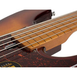 Sire P5 A5F/TS Marcus Miller fretless basgitaar 5-snarig passief elzen tobacco sunburst
