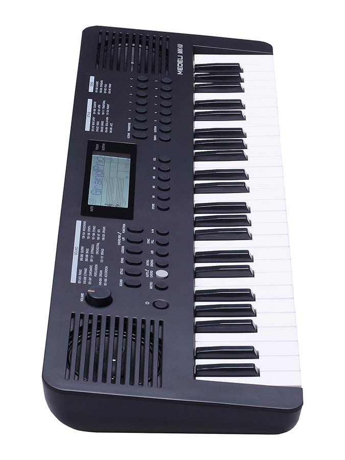 Medeli MK49/BK Nebula Series keyboard set, 49 aanslaggevoelige mini-toetsen, Auto Chord, 2 x 2,5 watt, inclusief standaard en kruk
