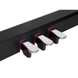 NUX NPK-10 digitale stage piano zwart met NPS1 standaard, 88 toetsen en kruk