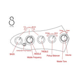 Sire V3+ 5/BKS Marcus Miller 2nd Gen Basgitaar Black Satin