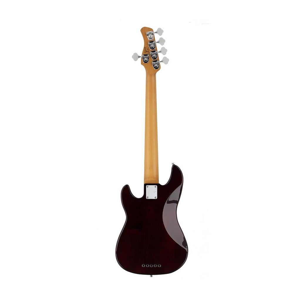 Sire P5R A5/TS Marcus Miller basgitaar 5-snarig passief elzen rosewood tobacco sunburst