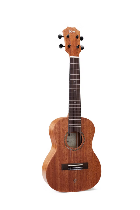 TOM T5 Tenor Ukulele Massief Mahonie met Gecompenseerde Kam en Luxe Hoes