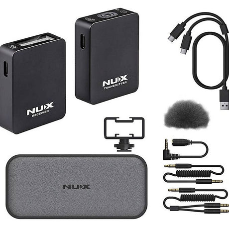 NUX B-10 VLOG 2.4GHz Draadloos Vlog Systeem met Microfoon en Ontvanger