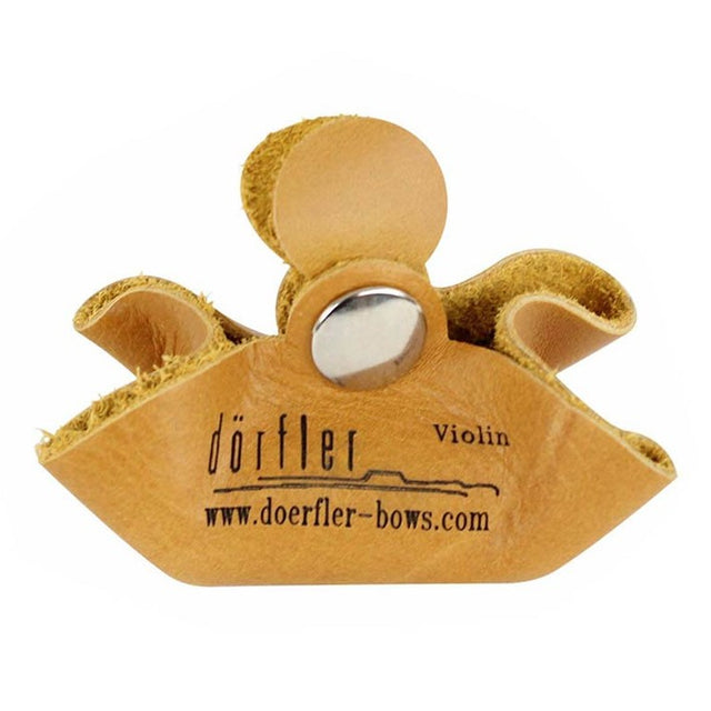 Dörfler DR10300 rosin for violin/viola, in soft coloured leather pouch, various colours