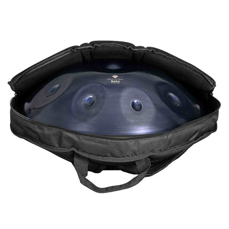Sela SE 221 Nitrided Steel Handpan D Amara 440 Hz donkergrijs met gevoerde draagtas