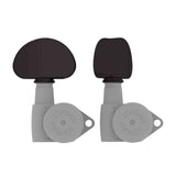 Hipshot HS6B1MOOB Half Moon Stemknop voor Gitaarmechaniek Black, per stuk