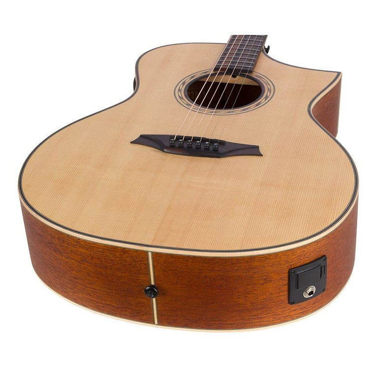 Bromo BAT4CE Tahoma Series auditorium naturel semi akoestische western gitaar