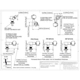 Hipshot HS6K1EN0CST guitar tuner upgrade kit, 6 inline classic, closed chrome staggered