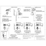 Hipshot HS6K1GN0CST guitar tuner upgrade kit, 6 in line classic, open chrome staggered