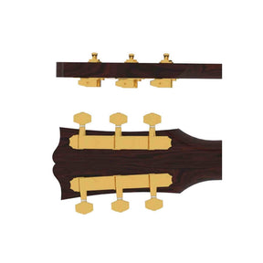 Hipshot HS6K2EN0G Gitaar tuner upgrade kit, 3 + 3 classic, closed goud