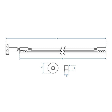 Boston TRD-440-W Double Action Truss Rod 440 mm Spoke Wheel voor Elektrische Gitaar