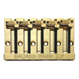Allparts BB3345002 Leo Quan® Badass V™ 5-snarige basbrug, gegroefde zadels, goud