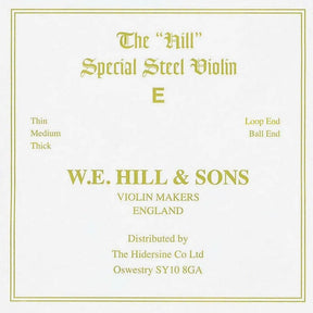 W.E. Hill & Sons H-4410SL violin string E-1 strong, loop end