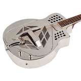 Royall TMP14CSC/NI Tampa Cut SC Tricone Resonator 14-Fret – Bell Brass, Nickel, Lipstick PU, Softcase