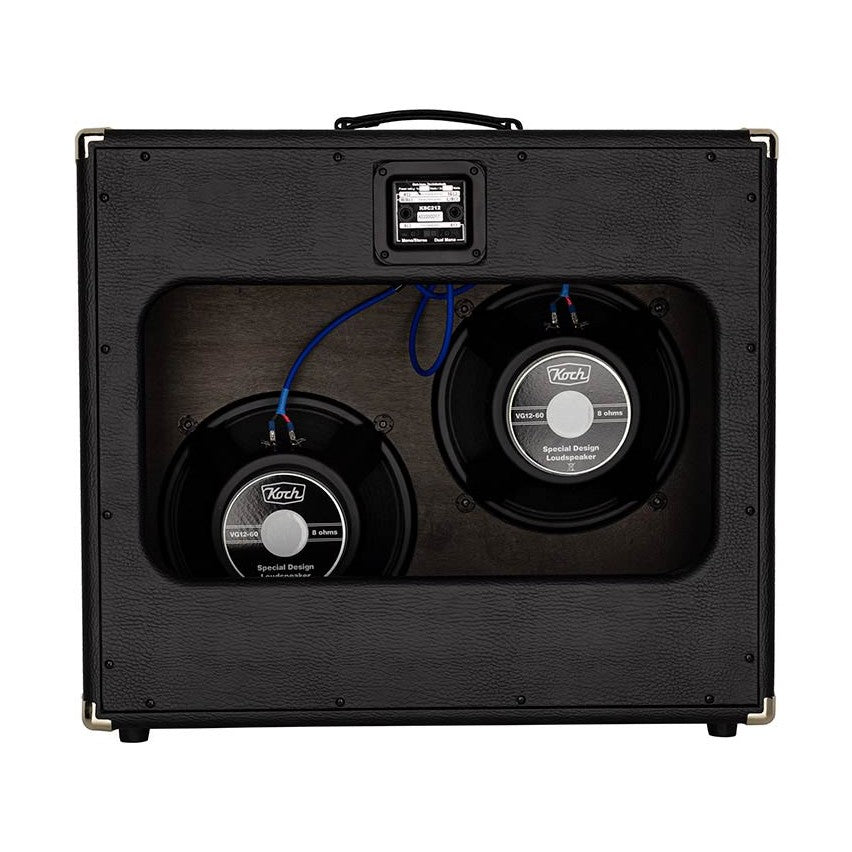 Koch KSC212OB/BS120 Speaker Cabinet – 2x12" 120W Open Back Gitaarcabinet met Zilver Speakerdoek