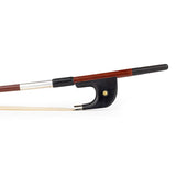 ELS FBDG-5034-W German d. bass bow, 3/4, carbon fiber/pattern, round, ebony frog, parisian eye, nickel mounted