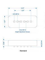 Lollar 10301-111111 P-90 Soapbar Single Coil – Halspositie Zwart