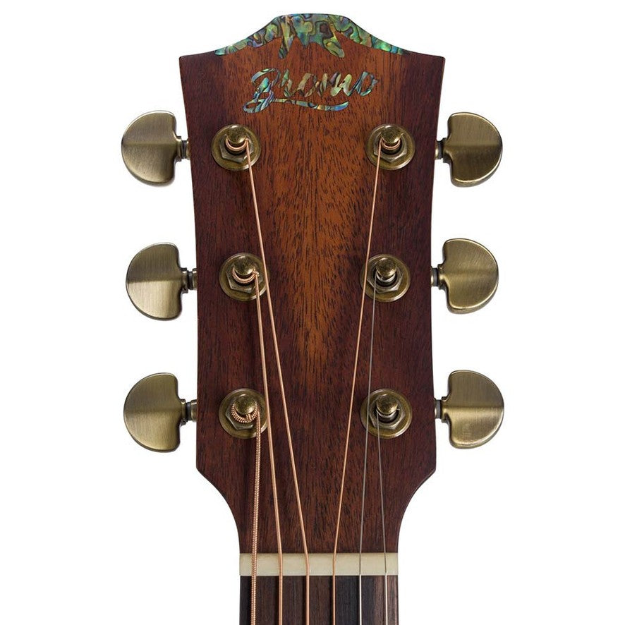 Bromo BAR1HM Rocky Mountain Series dreadnought mahonie akoestische western gitaar