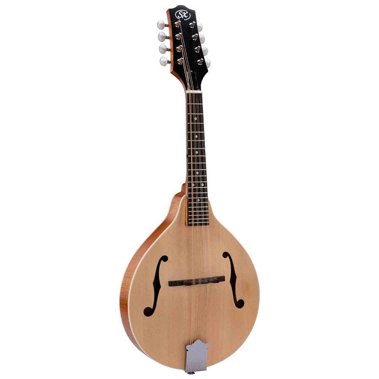 SX SMA600 A-Style Mandoline – Massief Sparren Top, Gevlamd Okoumé & Gigbag
