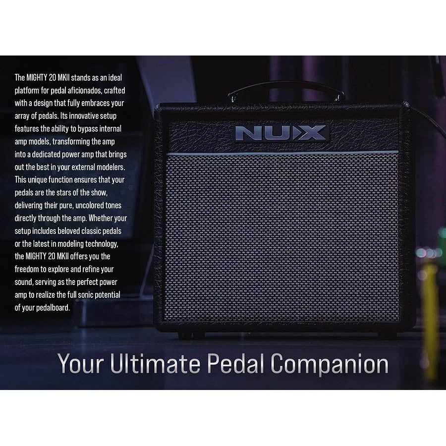 NUX MIGHTY-20MK2 20 watt Mighty Series gitaarversterker met DSP, Looper, Tuner, Amp modeling