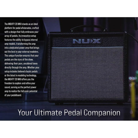 NUX MIGHTY-20MK2 20 watt Mighty Series gitaarversterker met DSP, Looper, Tuner, Amp modeling