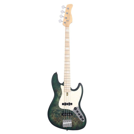 Sire V7 SR4/TGRS Marcus Miller Reissue swamp ash 4-snarige actieve basgitaar Transparent Green Satin