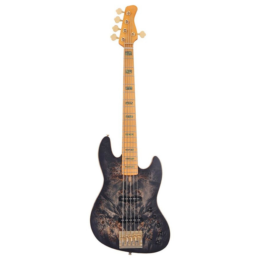 Sire V10 5/TBKS Marcus Miller 5-snarige actieve basgitaar Transparent Black Satin