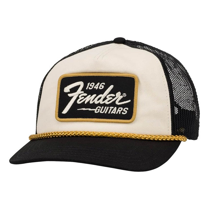 Fender 9122421201 1946 Gold Braid Pet – Crème/Zwart Retro 5-Panel