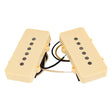 Lollar 107051513/63 set van twee "Original '63 Jazzmaster" enkele spoel pickups, hals en brug, crème