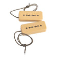 Lollar 10301-111513 Set Van Twee "P-90 Soapbar" Single Coil Pickups - hals en brug, creme