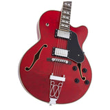 Sire Guitars H7F/STR Elektrische archtop gitaar, doorkijk rood