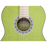 Valencia VC354HGN Klassieke Gitaar 4/4 – Sitka Spar & Mahonie, Groen, Inclusief Tas, Standaard en Stemapparaat