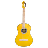 Valencia VC354HYW Klassieke Gitaar 4/4 – Sitka Spar & Mahonie, Geel, Inclusief Tas, Standaard en Stemapparaat