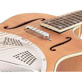Royall BB14CSC/FL Bantam Blazer SC Resonator 14-Fret – Flamed Maple, Parlor, Lipstick PU, Softcase