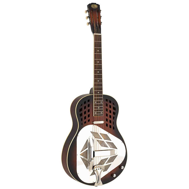 Royall DLT12SC/DSB Delta SC Tricone Resonator 12-Fret – Mahonie, Sunburst, Lipstick PU, Softcase