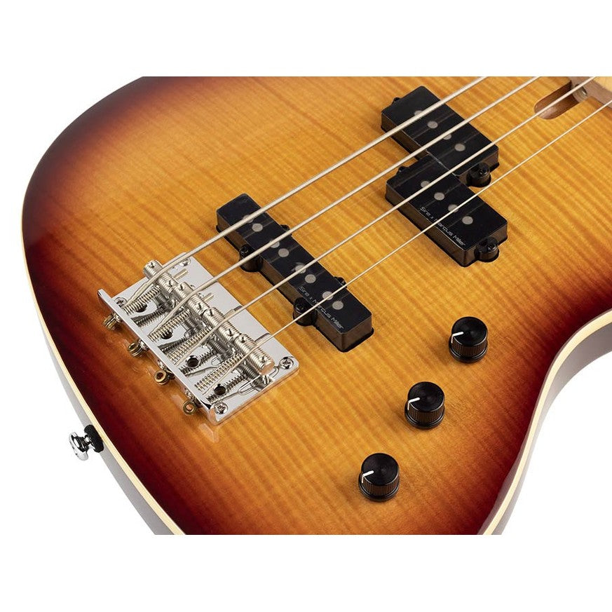 Sire U5 A4F/TS Marcus Miller fretless short scale basgitaar Tobacco Sunburst