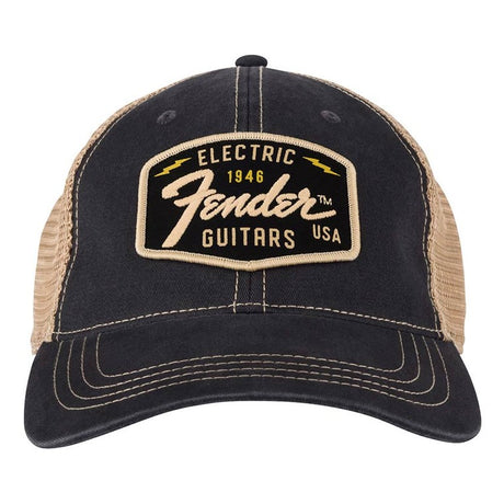 Fender 9122421203 Transition Logo Patch Pet – Zwart/Steen, One Size