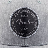 Fender 9122421501 Stratocaster 70th Anniversary Badge Pet – Grijs Heather, One Size