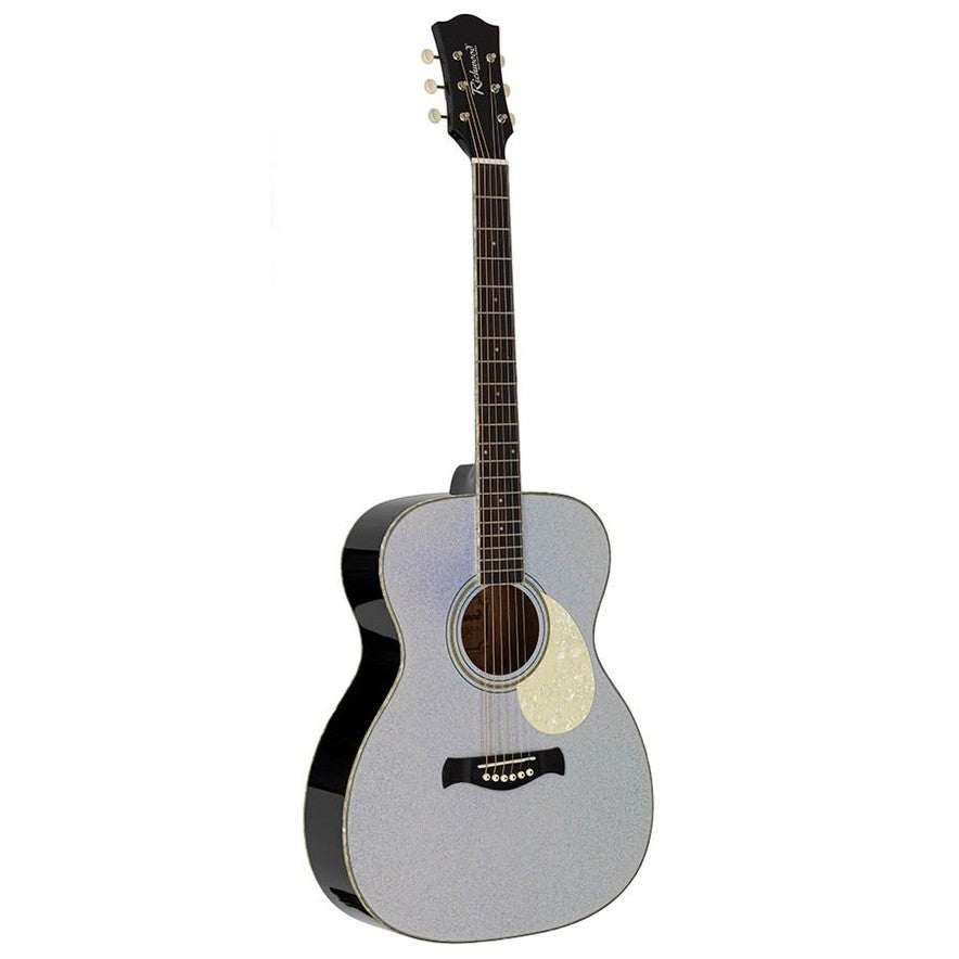 Richwood HSA-55-GS Heritage Series auditorium akoestische westerngitaar zilver metallic