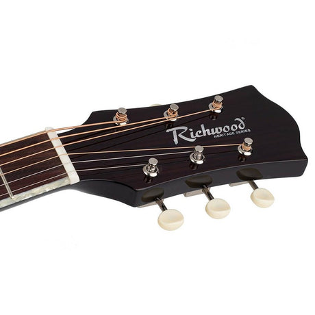 Richwood HSJ-55-BK Heritage Series jumbo akoestische westerngitaar zwart