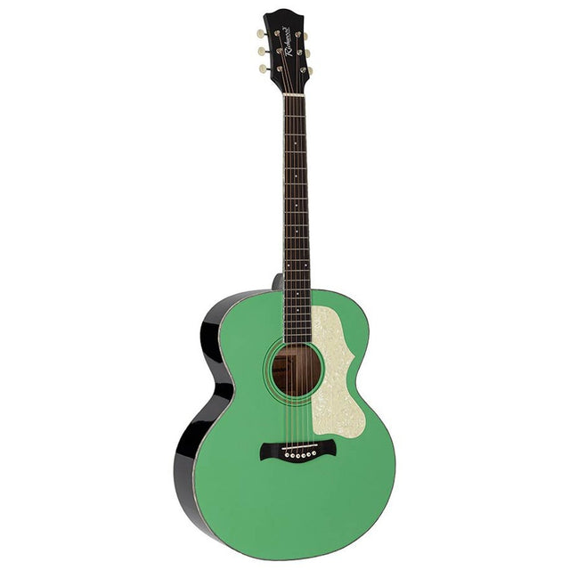 Richwood HSJ-55-GN Heritage Series jumbo akoestische westerngitaar mint groen