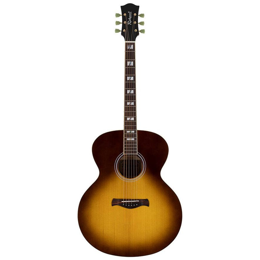 Richwood HSJS-42-HB Heritage Series jumbo akoestische western gitaar honeyburst
