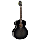 Richwood HSJS-42-TBK Heritage Series jumbo akoestische western gitaar zwart