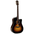 Richwood RD-27-CEBS Artist Series dreadnought semi akoestische westerngitaar sunburst