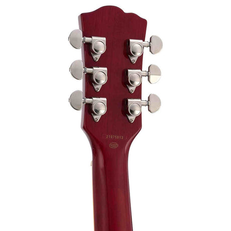 SX SEL6/TRD archtop gitaar – 2 humbuckers, esdoorn body, Transparent Red + gigbag