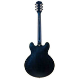 SX SEL6/GBU archtop gitaar – 2 humbuckers, esdoorn body, Glitter Blue + gigbag
