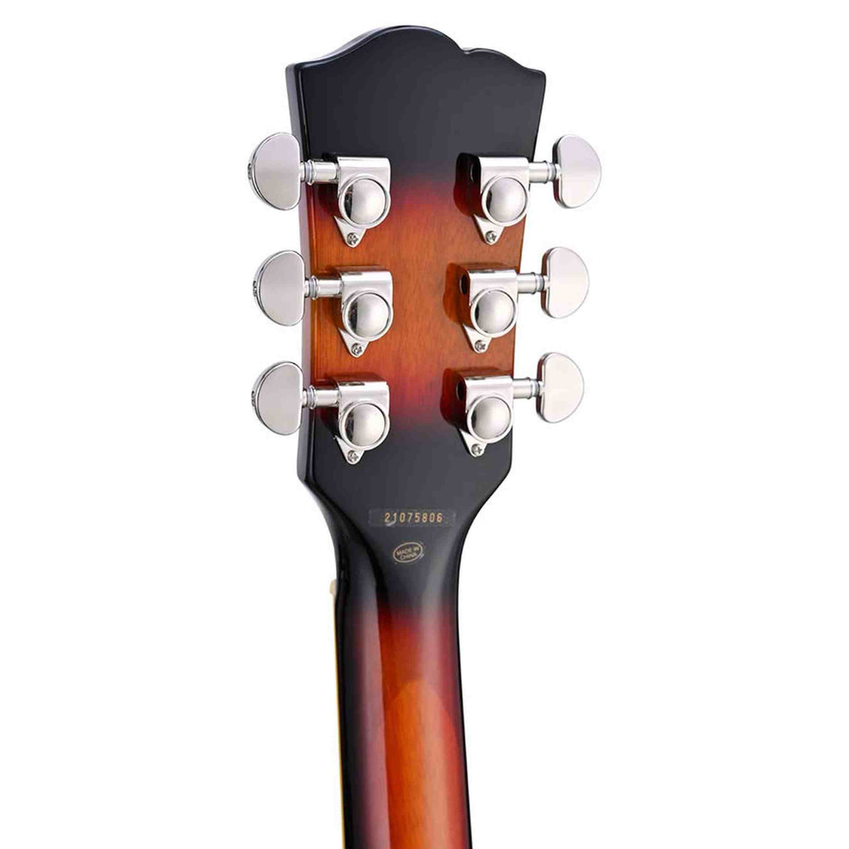 SX SEL6/VS archtop gitaar – 2 humbuckers, esdoorn body, Vintage Sunburst + gigbag