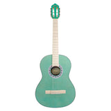 Valencia VC354AB Klassieke gitaar 4/4, sitka spar & mahonie, aqua blauw