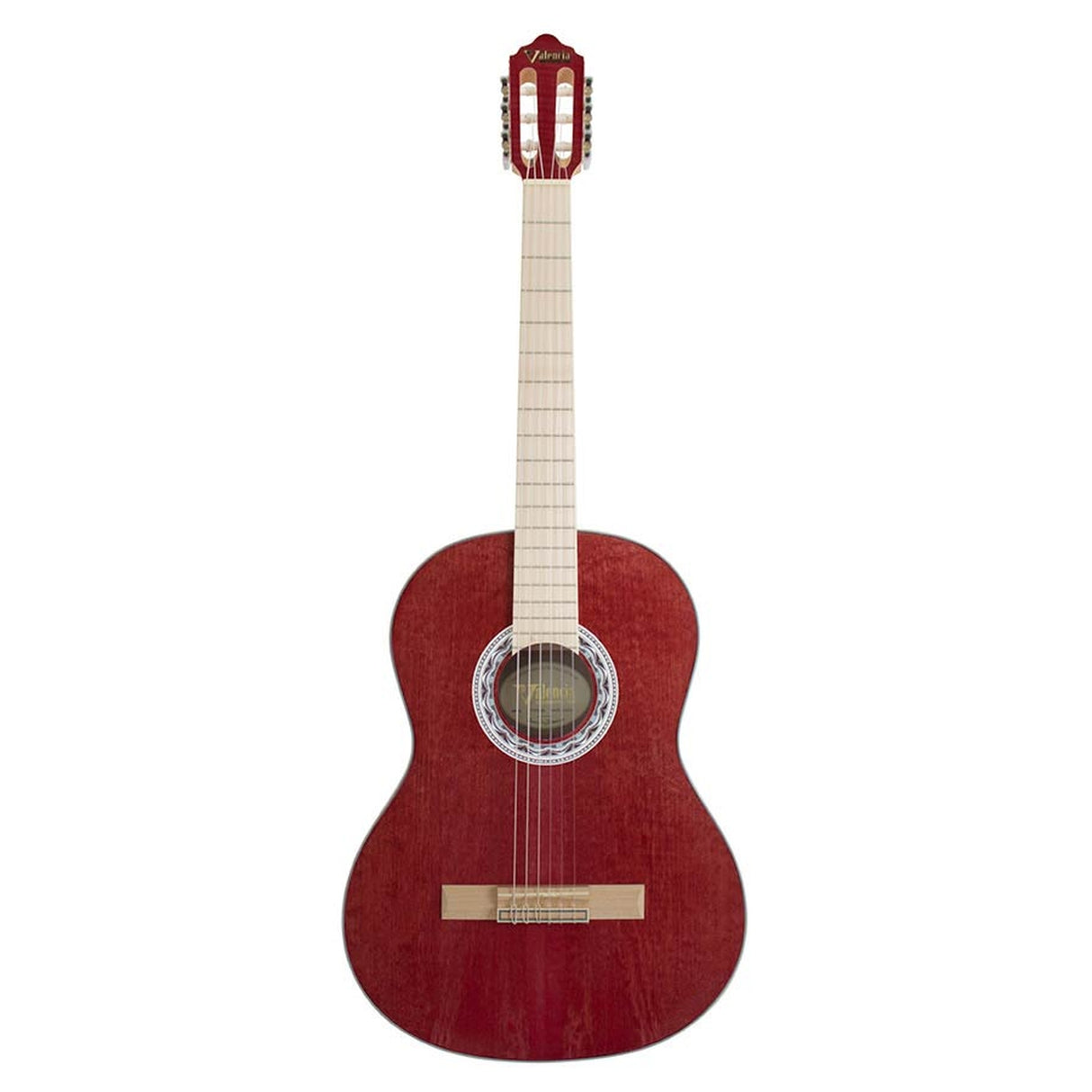 Valencia VC354WR Klassieke gitaar 4/4, sitka spar & mahonie, wijn rood